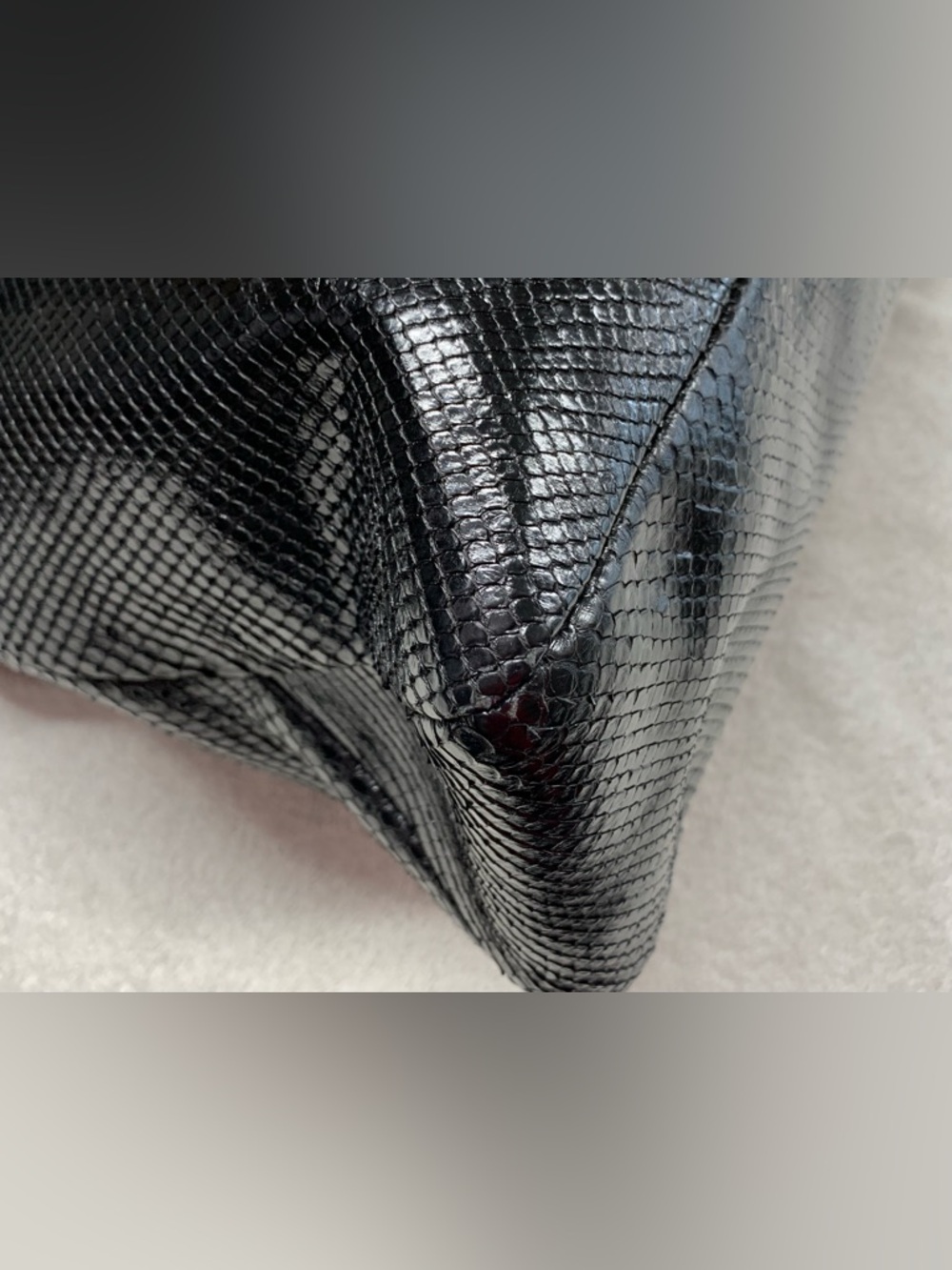 Gucci Horsebit Large Black Python Snakeskin Hobo Bag - Picture 6 of 16